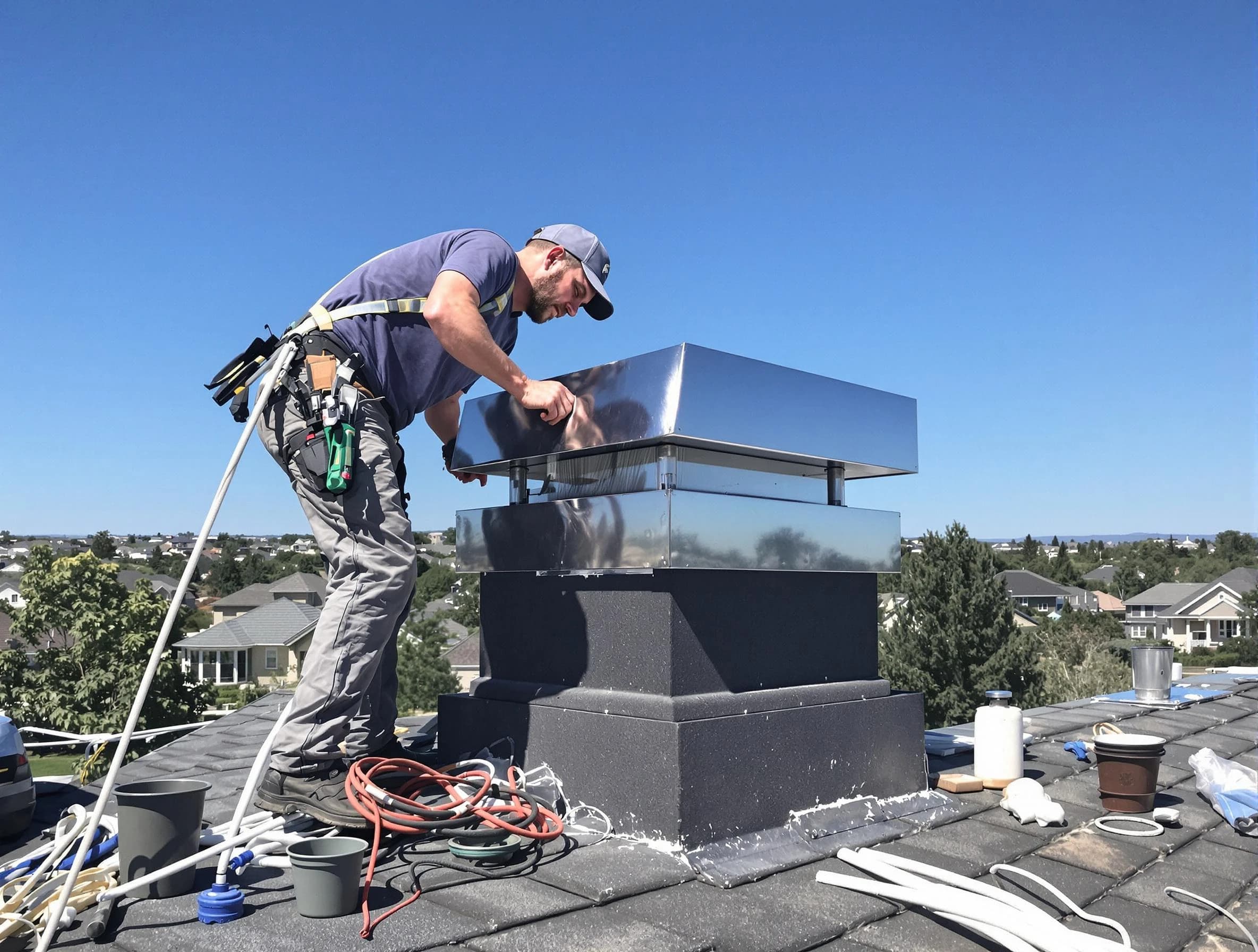 Chimney Cap Services service in Brookline, MA